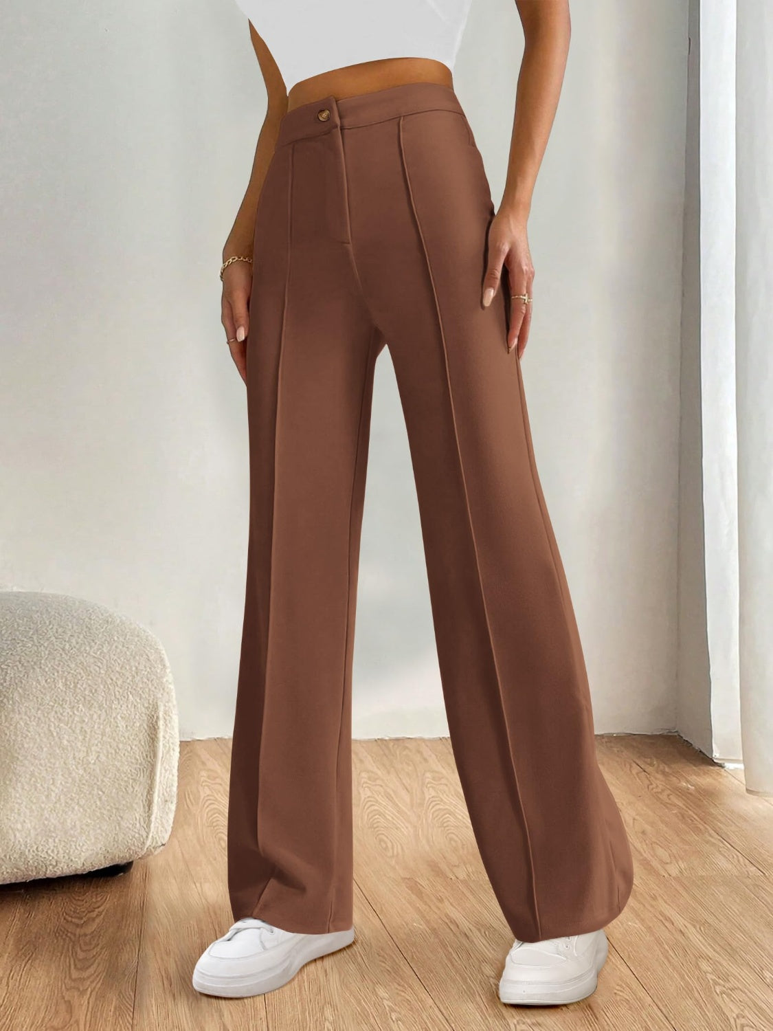 High Waist Wide Leg Pants