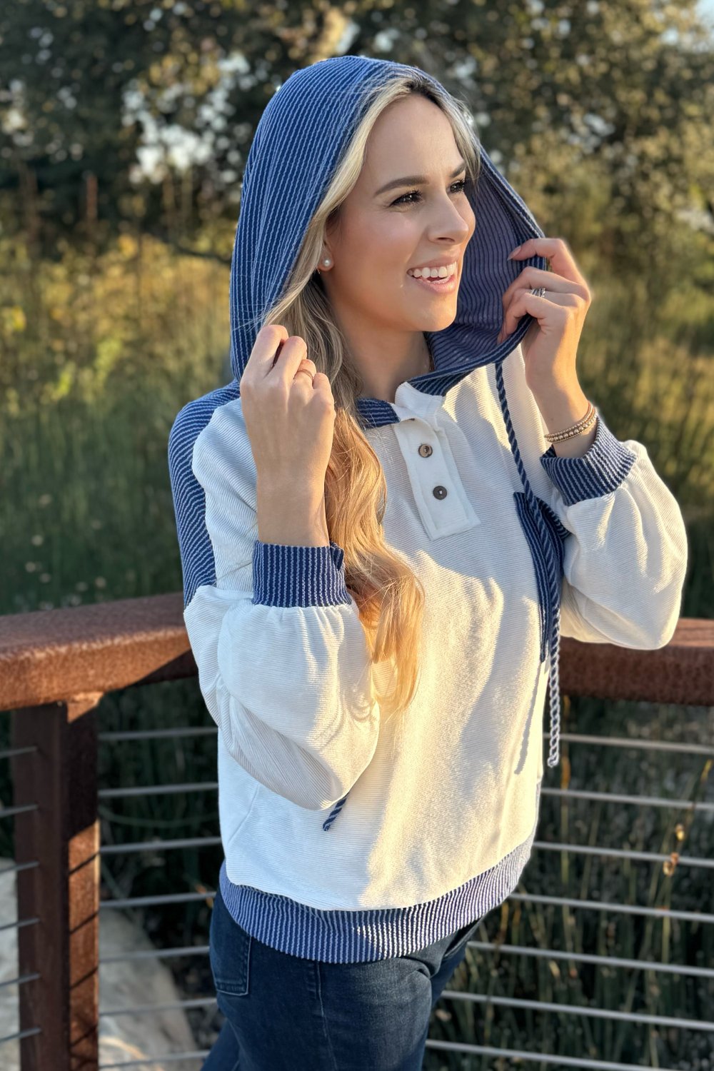 Millie Drawstring Hooded Top-4